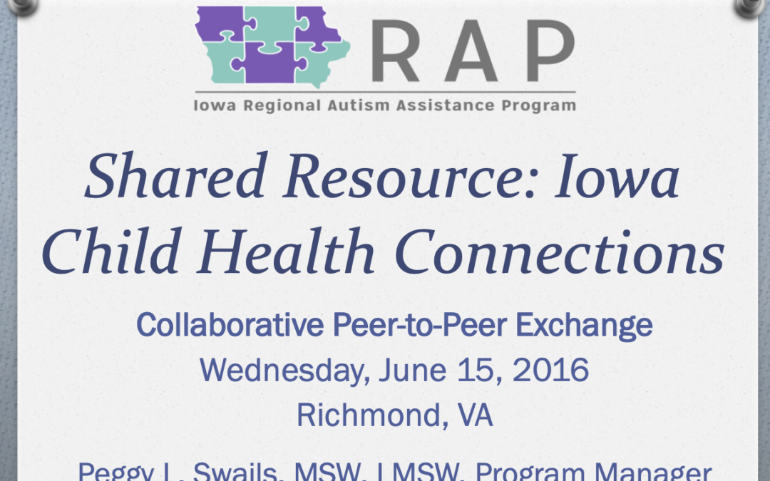 Shared Resource: Iowa Child Health Connections
