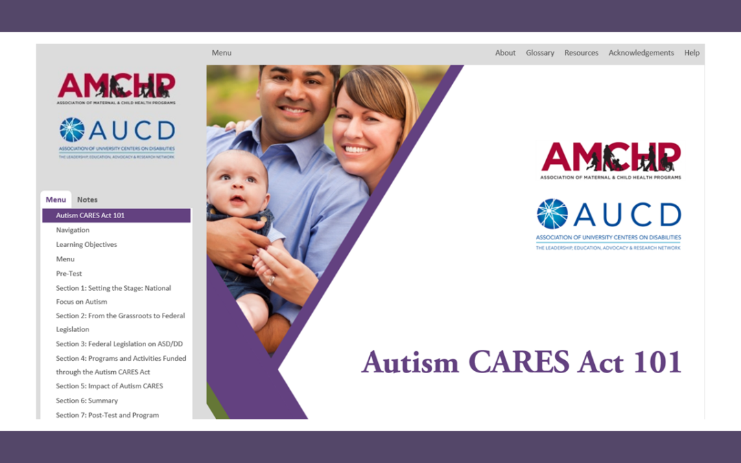 Autism CARES Act 101 e-Learning Module