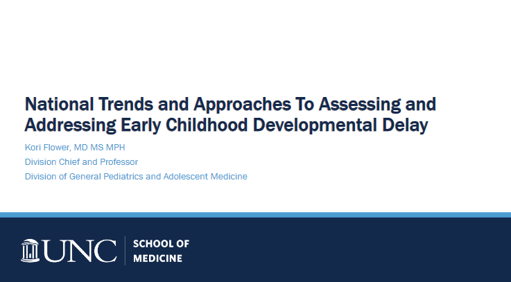 National Trends and Approaches to Assessing and Addressing Early Childhood Developmental Delay